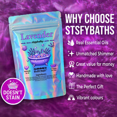 Bomba de baño artesanal de Stsfybaths, regalo perfecto para momentos de cuidado personal.