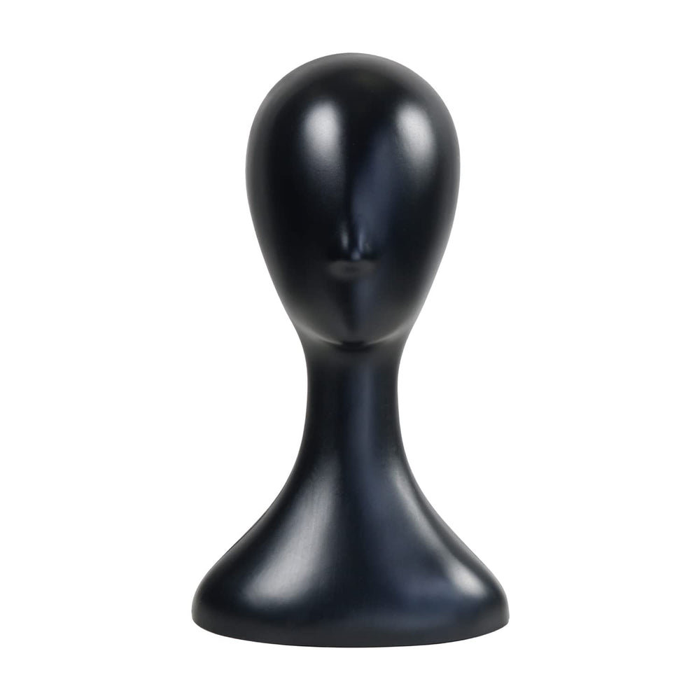 Studio Limited 16-inch black mannequin head for lifelike wig display