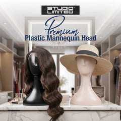 Studio Limited plastic head ideal for wig display and styling