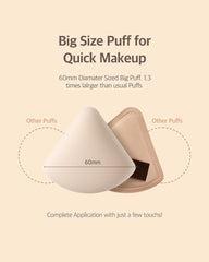 STUDIO17 Pang Pang triangle puff applying liquid makeup smoothly over large areas