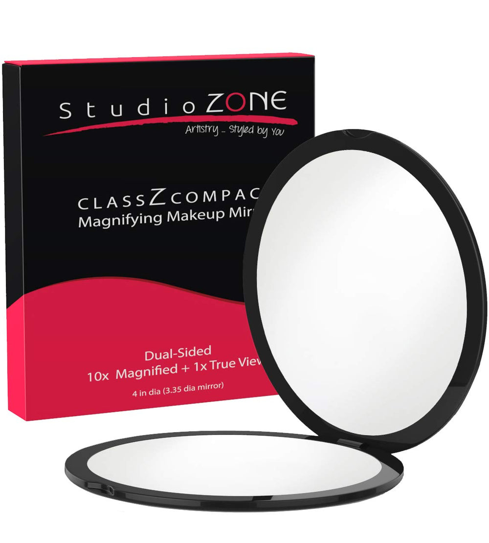 StudioZONE ClassZ compact mirror in closed view for on-the-go touchups.