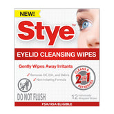 Stye toallitas limpieza de párpados individuales, uso diario suave para ojos sensibles