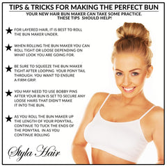 Styla Hair Blonde Magic Hair Ties secure styles during workouts and events.