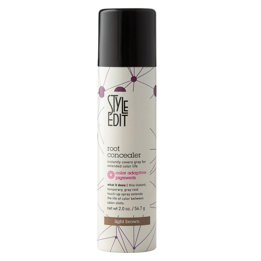 Style Edit Root Touch Up Spray gray coverage instantly blends for natural look