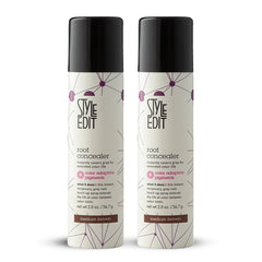 Style Edit Root Touch Up Spray gray roots coverage with lightweight transfer-resistant finish