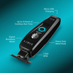 Stylecraft Saber digital brushless motor close up shows powerful cutting performance