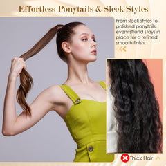 STYLEMATE Slick Back Hair Brush distributes natural oils for frizz control and shine