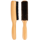 STYLEMATE Slick Back Hair Brush with natural boar bristles for gentle detangling and smoothing