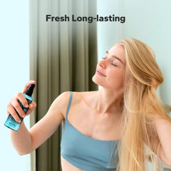 StyleShark Sea Salt Spray on damp hair shapes easy, finger-styled waves