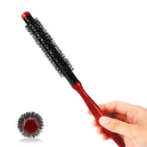 Styquenzer small round brush with wooden handle for precise styling and comfort