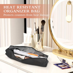 Suafrnut interior view reveals organized compartments protecting hot tools during travel