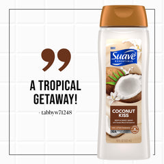 Suave Beso Coco, fragancia duradera tras la ducha.