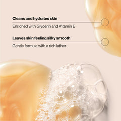 Fragrance notes of cocoa butter, coconut, and vanilla highlight comforting scent.