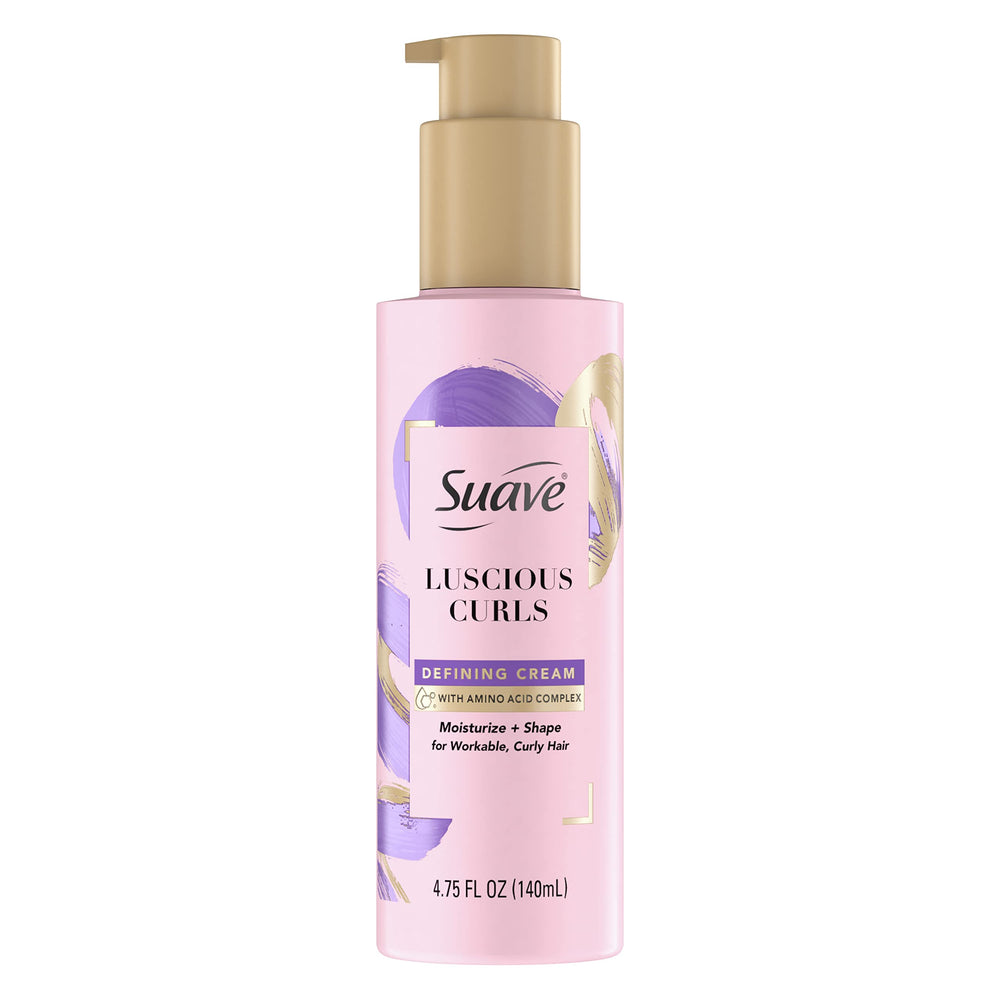 Suave Crema Definición Rizos: botella, definición suave y brillo ligero para rizos.
