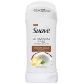 Desodorante Suave para mujer en envase, protección diaria sin aluminio.