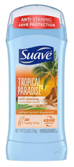 Aplicación suave de Suave Paraiso Tropico Invis Solid para días activos.
