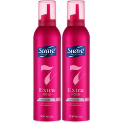 Suave Extra Hold Mousse muestra textura suave de espuma para peinado ligero