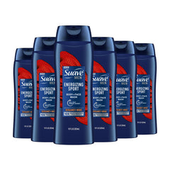 Suave Men Energizing Sport: botella vertida para ducha rápida y refrescante.