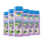 Suave jabon-cuerpo-te-blanco-lavanda-botella, hidratación suave para la piel.