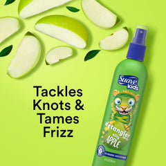 Spray desenredante Silly Apple de Suave Kids facilita peinado.
