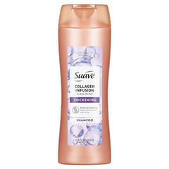 Suave Professionals Collagen Infusion Shampoo, botella destacada para volumen desde la raíz.