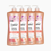 Suave Bonding Infusion acondicionador con bomba para hidratación intensa del cabello.