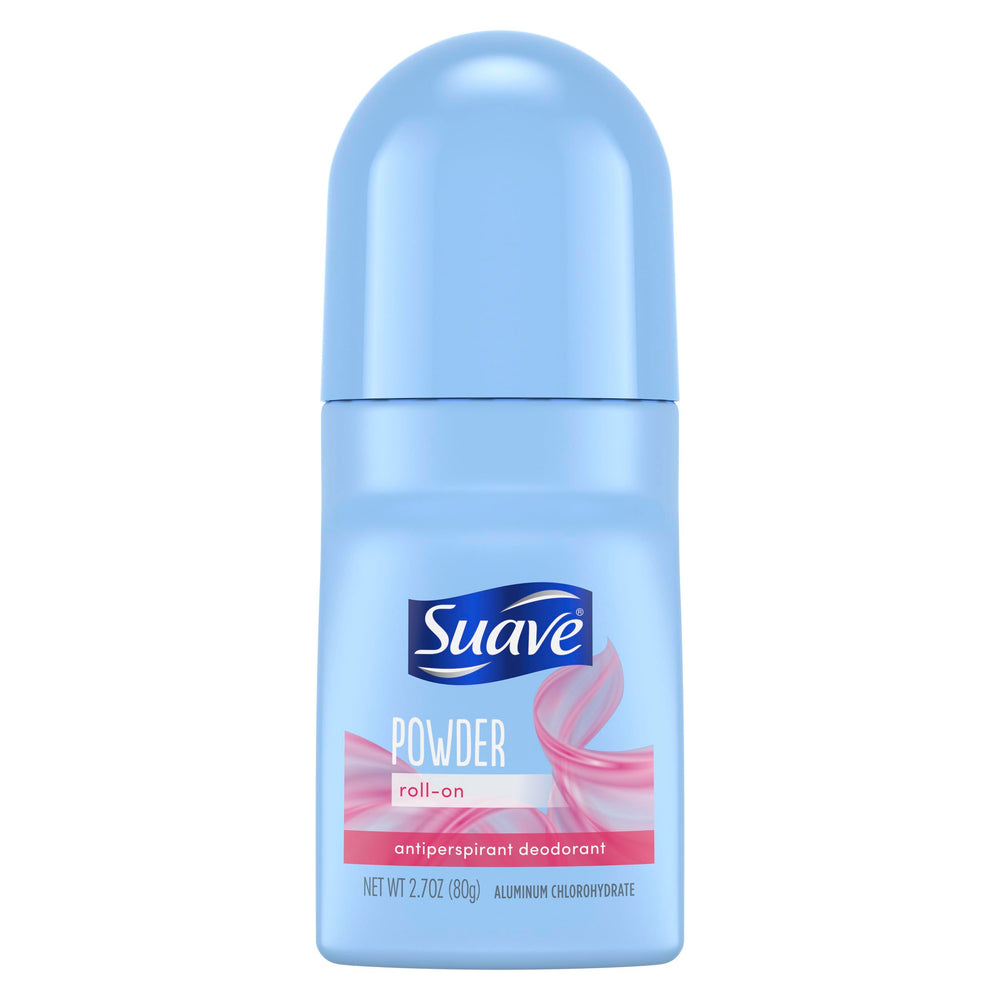 Suave Roll-On Deodorant bottle delivering 24-hour protection.