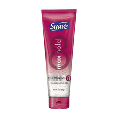 Suave Sculpting Gel Max Hold bottle showcases strong hold without stiffness