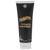Suavecito Beard Butter Whiskey Bar jar demonstrates rich cream for daily beard nourishment.