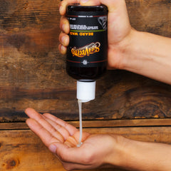 Foamy lather from Suavecito Beard Wash for a thorough cleanse.