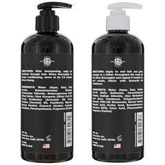 Suavecito OG acondicionador con dispensador, cabello suave y brillo natural.