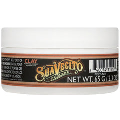 Aplicación fácil con Suavecito Pomada Firme Clay para definir el peinado.