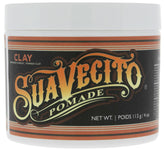 Suavecito Pomade Firme Clay, botella de 4 oz, fijación estable para peinados.