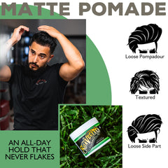 Suavecito Pomade Matte: aplicación cremosa facilita peinado rápido y sin tirones
