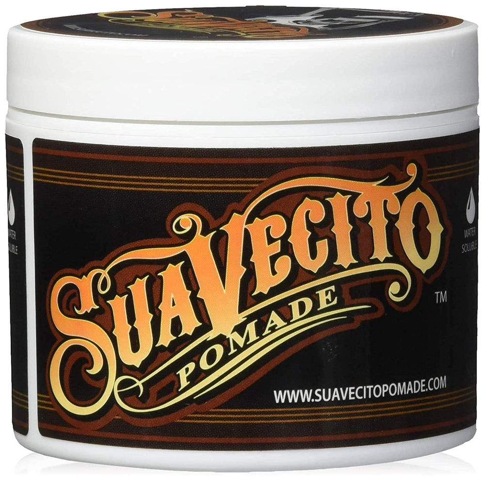 Suavecito Pomade Original Hold en bote: fijación media para estilos duraderos.