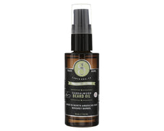 Suavecito Premium Blends Beard Oil pump bottle; easy application for a smooth, hydrated beard.