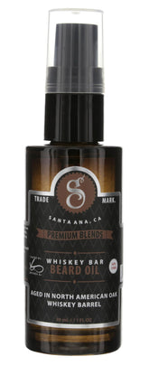 Suavecito Premium Blends Beard Oil bottle with pump for easy application.