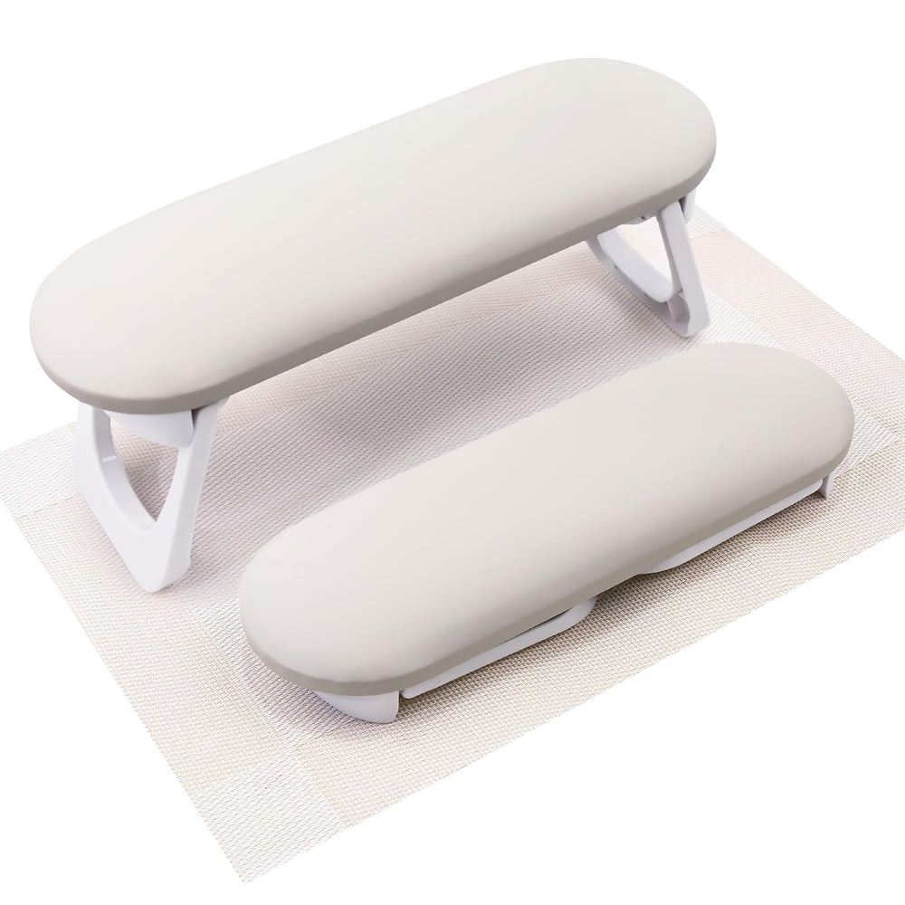 Subay nail arm rest foldable in PU leather for convenient salon setups