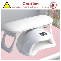 SUBAY nail art mat demonstrates ample 80x35cm workspace for tools and arm rests