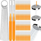 Sublaga shower head cleaner needle picks for fast unclogging of small holes.