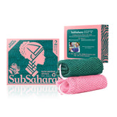 SubSahara authentic African net sponge with knot-pattern texture for gentle exfoliation.