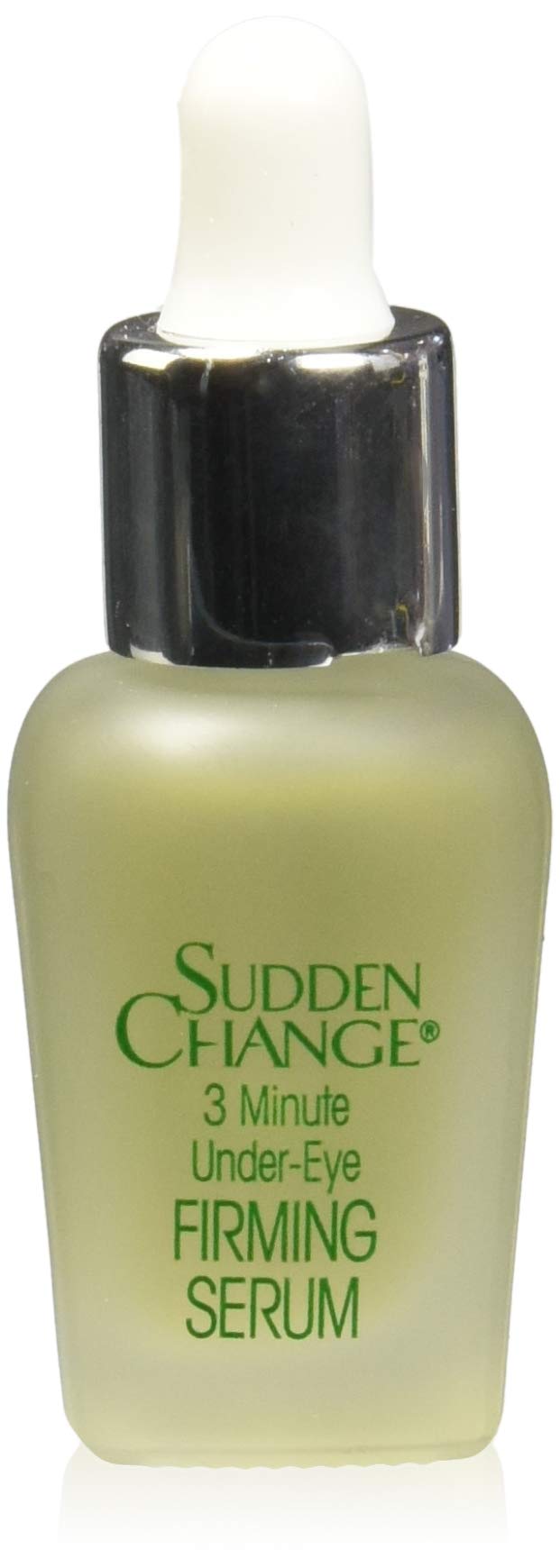 Sudden Change Instant Under-Eye Serum bottle close-up showing lift potential.