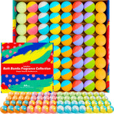 SudsyRoar 64-pack bath bombs in a variety offering vibrant color for a home spa ritual