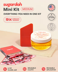 SUGARDOH reusable strips for clean, eco-friendly hair removal at home.
