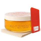 Sugardoh sugaring kit vintage jar close-up for at-home waxing.