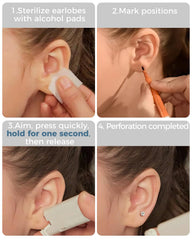 Aretes zirconia 4 mm pre-cargados de SugarTang con brillo inmediato