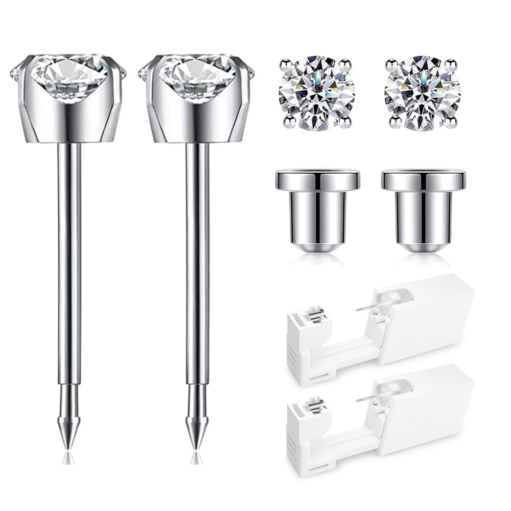 SugarTang kit de piercing para oreja con pistola desechable, práctico para perforaciones en casa