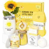 Suhctuptx caja regalo amarilla, ideal para sorprender en cumpleaños y alegrar el día.