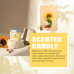 Suhctuptx vela aromática Bluebell, crea un ambiente relajante para un momento de spa.