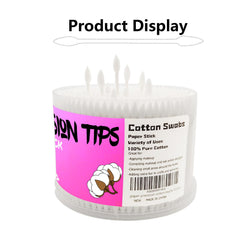 SUIZWMOU precise-cleaning cotton swabs remove lint and enable accurate detail.